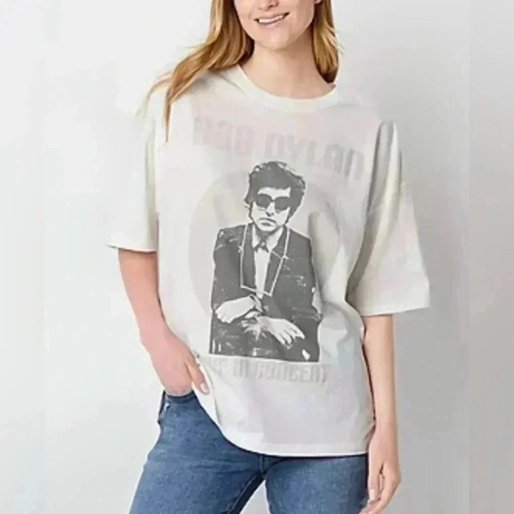 🆕Bob Dylan Graphic Oversized Fit T shirt - Picture 4 of 14